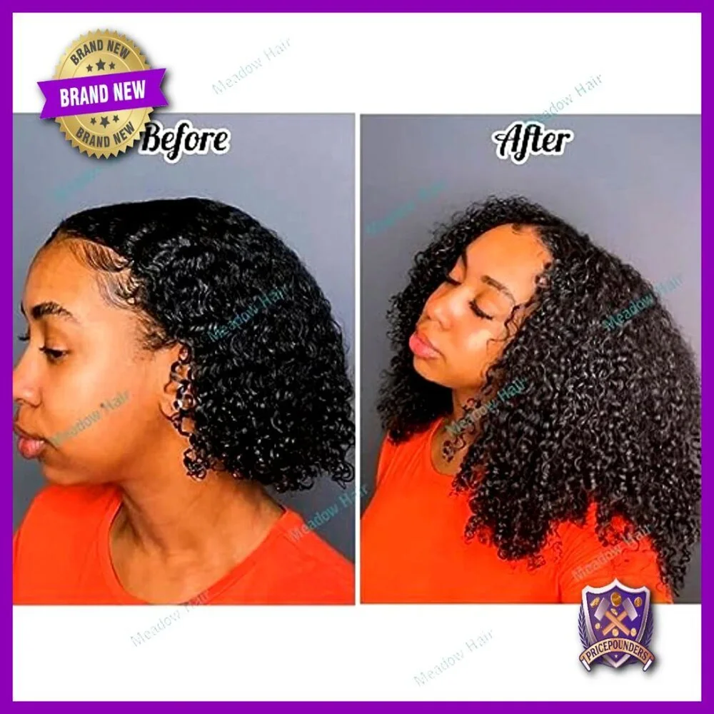 100 Strand Micro Loop Human Hair Extensions 80G 16Inch Kinky Curly